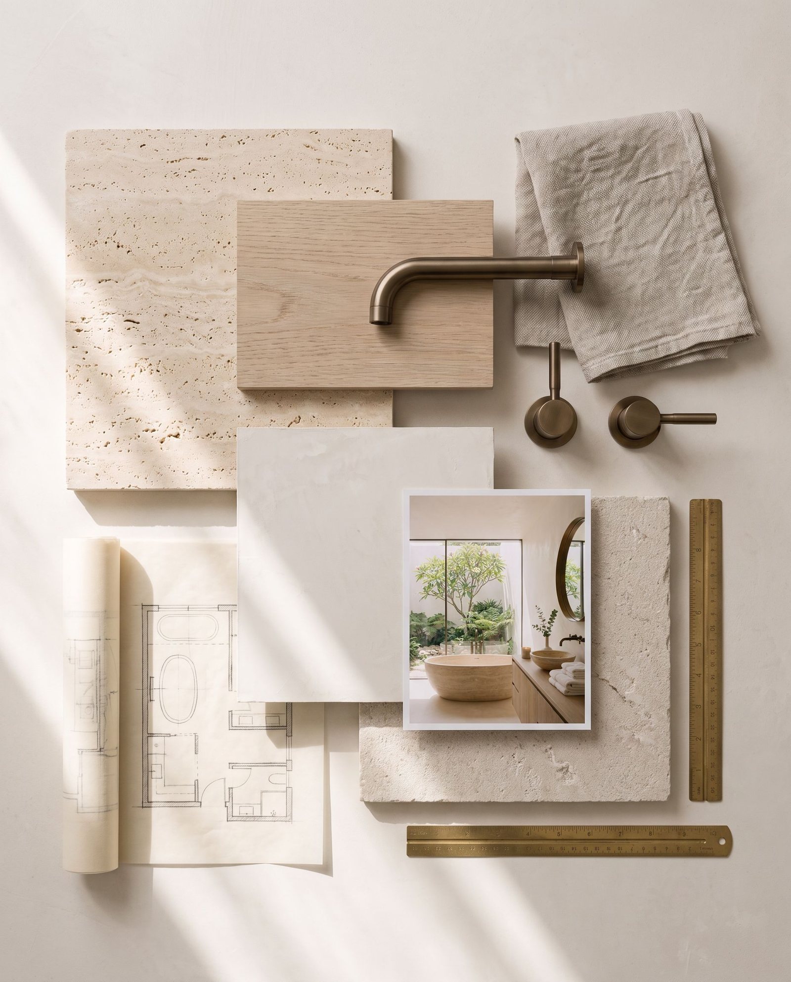 Moodboard Casa Palmeral · Baño